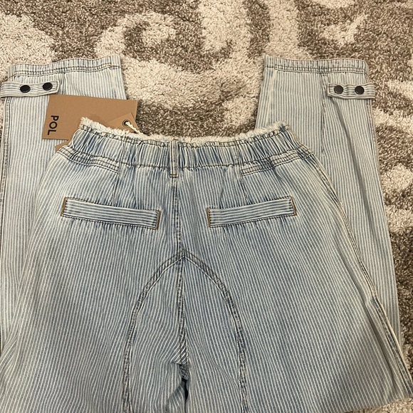 POL Blue and White Striped Pants - Picture 6 of 7